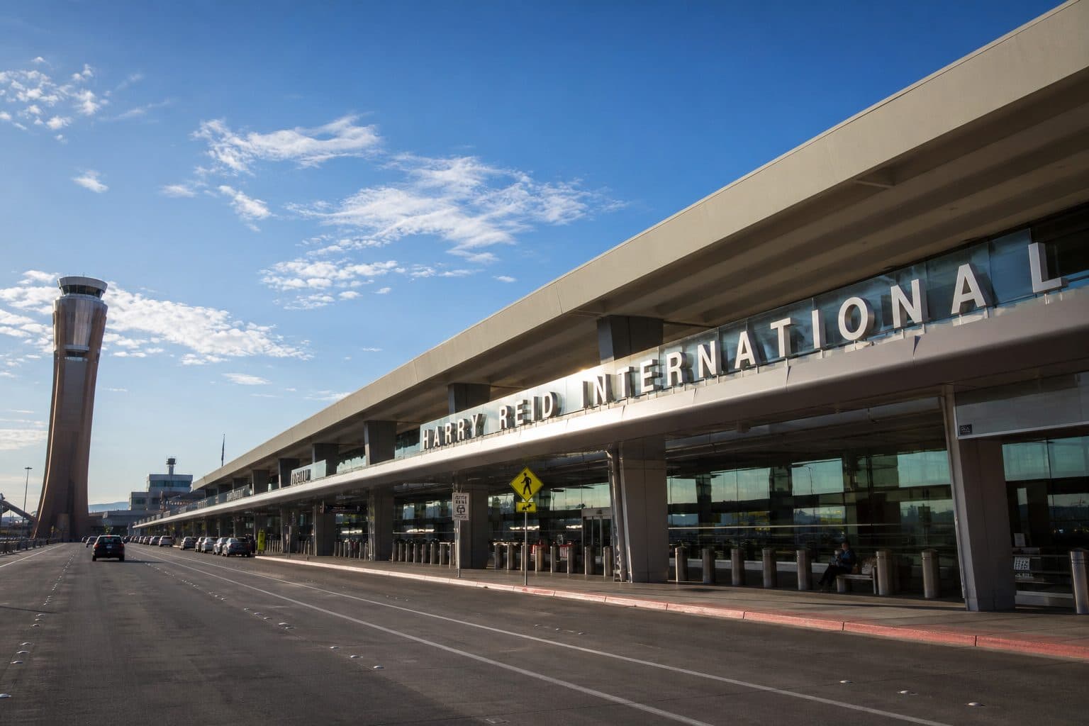 Harry Reid International Airport terminal exterior in Las Vegas